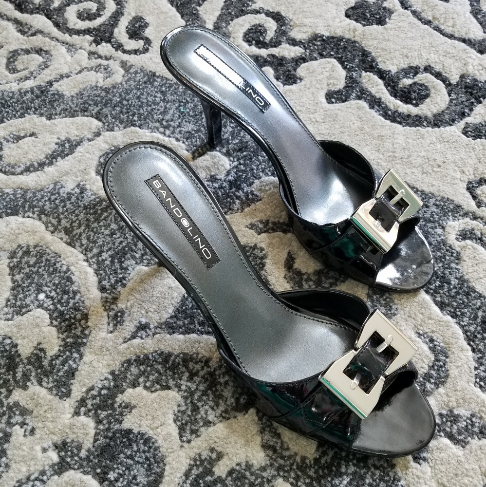 Like New Bandolino black patent heels.  Size 8.5